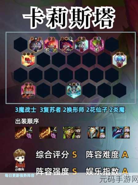 金铲铲之战策略盛宴，卡特琳娜核心阵容最强组合搭配全揭秘