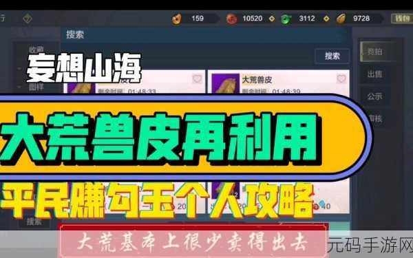 妄想山海，揭秘大荒兽皮的高效获取策略与技巧