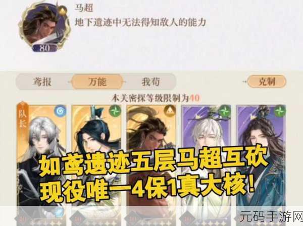 如鸢马超引领潮流,多维度阵容搭配策略深度剖析,打造无敌战斗体系
