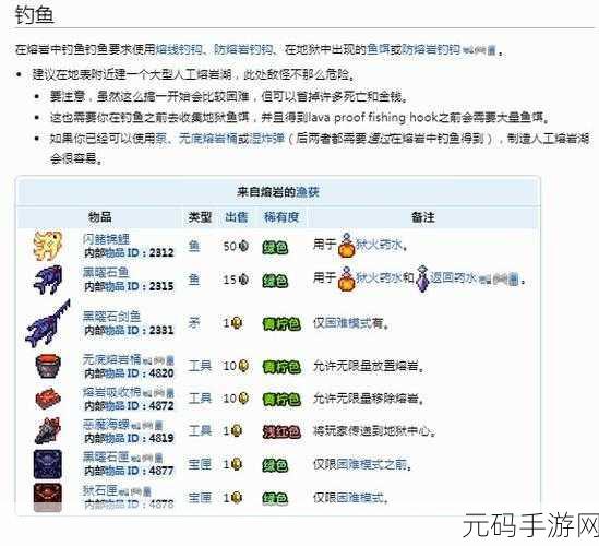 泰拉瑞亚钓鱼秘籍，新手钓鱼技巧大公开