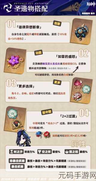 原神雷九万班圣遗物搭配全攻略