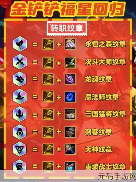 金铲铲之战S6，揭秘帝国转职纹章合成秘籍