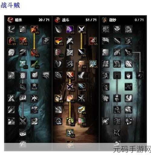 怀旧服巫妖王之怒盗贼升级天赋和输出手法:1. 《巫妖王之怒:盗贼升级必备天赋与输出技巧全解析