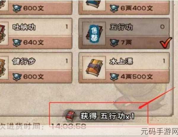 烟雨江湖五行功全揭秘,获取途径与招式属性大公开