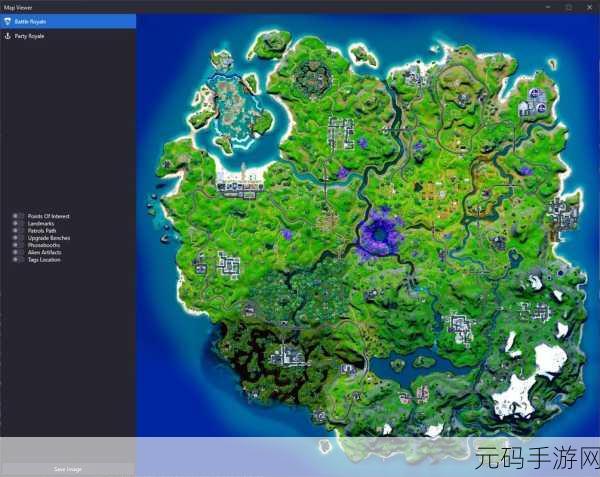堡垒之夜手游全地图资源分布大揭秘