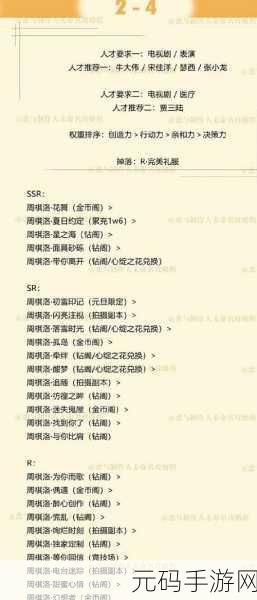 恋与制作人第二章挑战全解析,通关攻略大放送