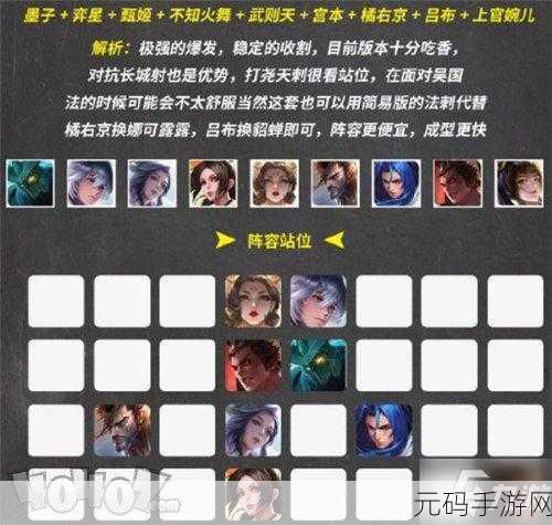 王者荣耀王者模拟战新版坦射阵容玩法深度剖析