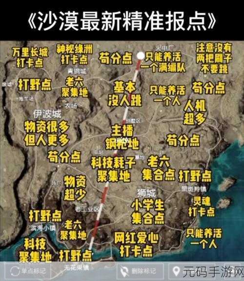 绝地求生刺激战场新揭秘,沙漠摩托坑物资分布全攻略