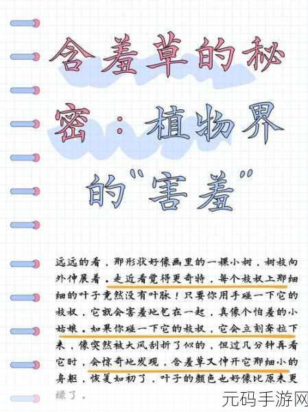 含羞草实验室隐藏路径2024:1. 探索含羞草实验室的秘密:隐藏路径大揭秘