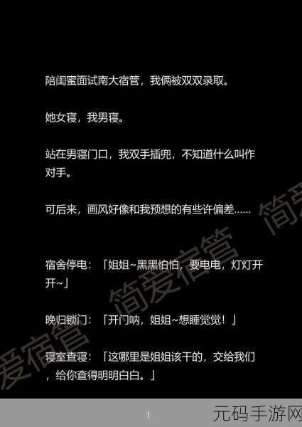 我在女寝当宿管小说：1. 《女寝守护者：青春岁月的碎片