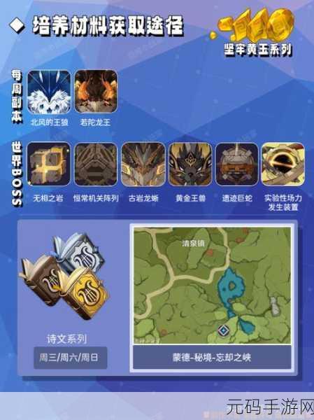 原神2.3版本深度解析,阿贝多培养攻略与突破材料全揭秘