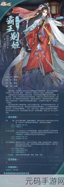 食物语霸王别姬阵容搭配全攻略,解锁无尽威力的秘籍
