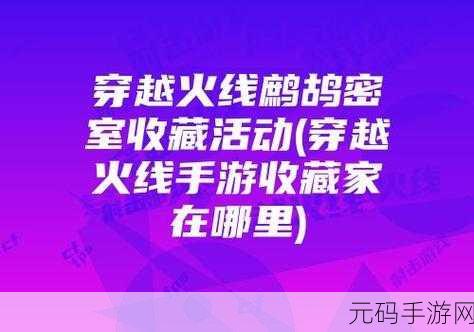 穿越火线新篇章，鹧鸪哨密室密码挑战，解锁未知战场
