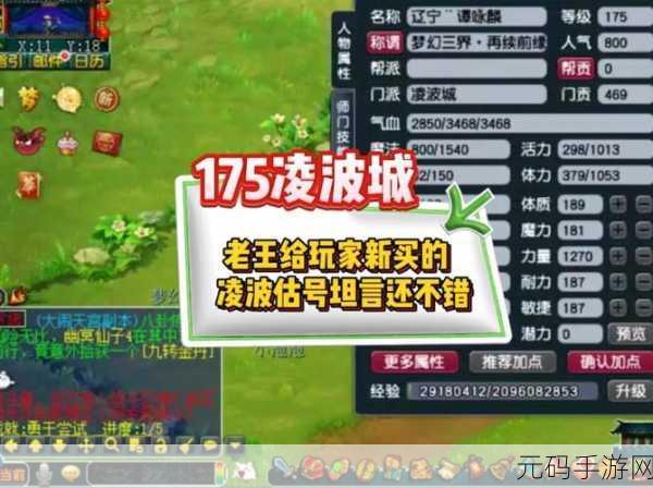 梦幻西游 175 级单开,凌波城与狮驼岭的终极抉择