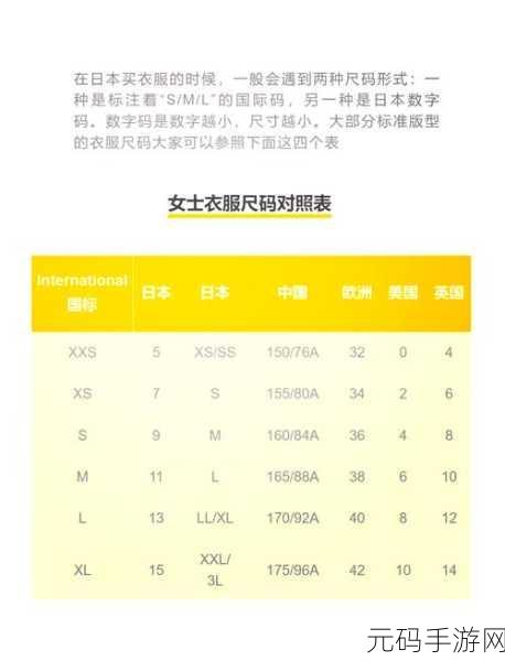 欧美尺码日本尺码专线：欧美尺码与日本尺码的完美对接指南