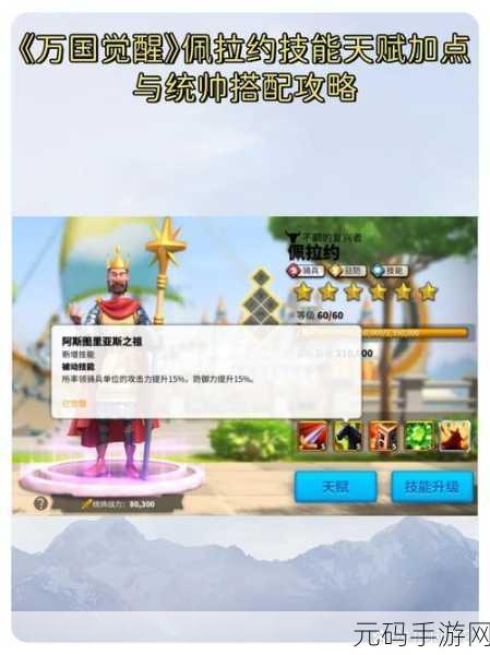 万国觉醒，统帅技能升级秘籍大公开