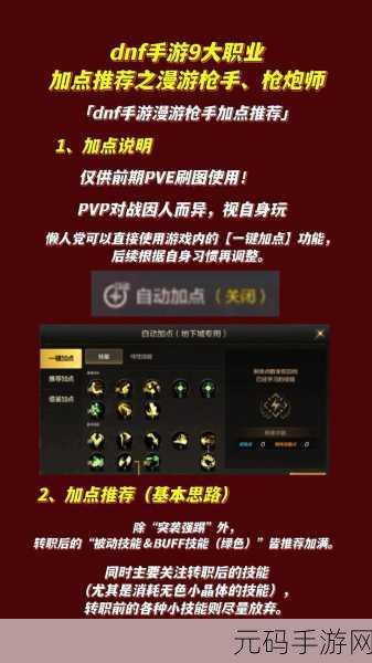 地下城与勇士,起源 漫游枪手加点与生存攻略全解析