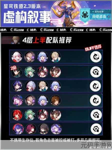 崩坏星穹铁道,战斗队伍搭配全攻略,解锁无限战斗潜力