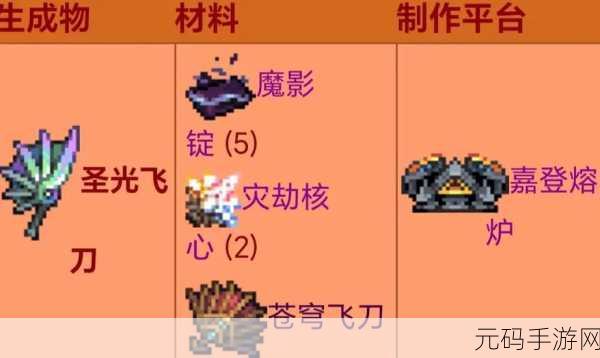 泰拉瑞亚手游,探索吸血飞刀的神秘获取之道