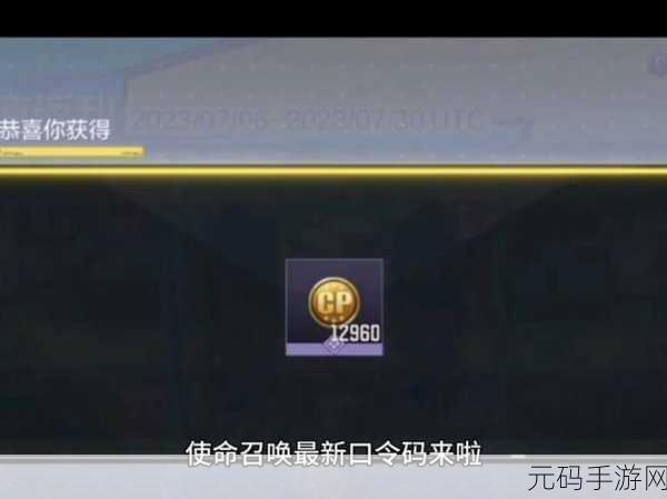 使命召唤手游口令兑换码大揭秘,珍稀奖励等你拿!