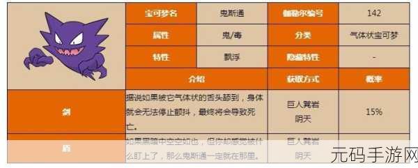 口袋妖怪复刻热门精灵鬼斯通,保守性格是否值得培养?