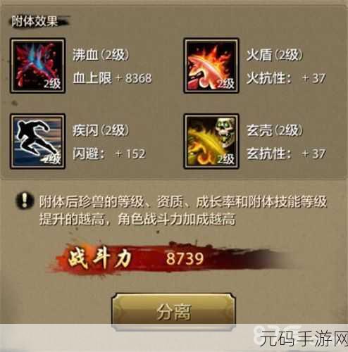 天下手游宠物系统深度剖析,攻击系数全揭秘