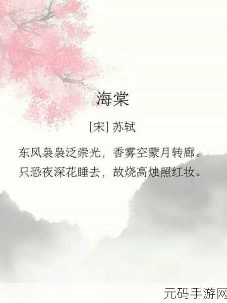 海棠怎么突然进不去了：1. 海棠花开时节，如何解决突然无法进入的问题