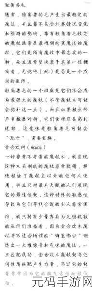哈利波特魔法觉醒，魔杖能否更换及详尽攻略指南