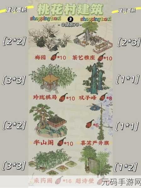 江南百景图桃花村布局全攻略