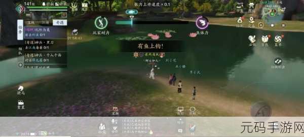 天涯明月刀手游，揭秘锦鲤垂钓秘籍，探寻钓鱼乐趣