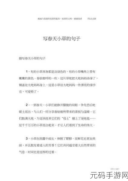 小草回家永不迷路2024:1. 小草归家:勇敢追寻心中的方向