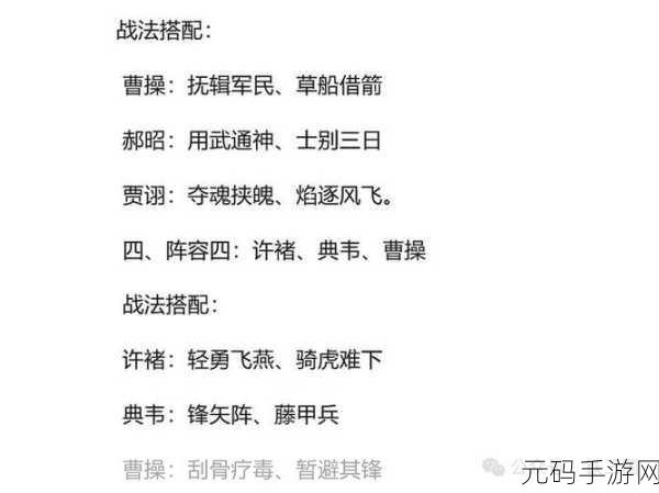三国志·战略版典韦配将全攻略，打造无敌魏盾阵容