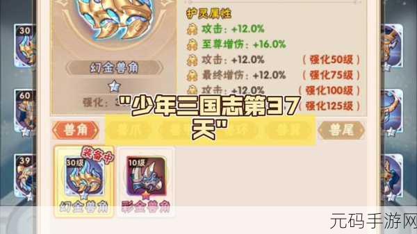 少年三国志2锦囊装备全攻略,解锁战场制胜法宝