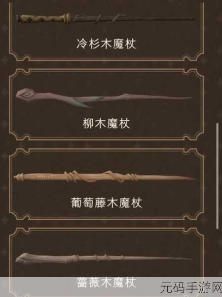 哈利波特魔法觉醒，探索魔杖杖芯的奥秘与意义
