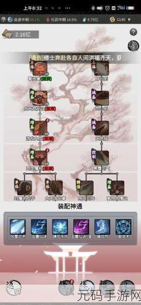 一念逍遥体修神力期神通搭配全攻略