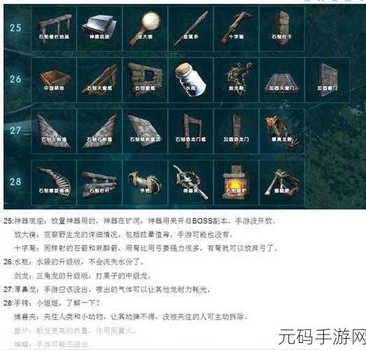 方舟生存进化手游,纤维速刷秘籍大公开