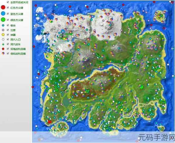 方舟生存进化焦土地图矿洞位置全解析 称霸沙漠不是梦