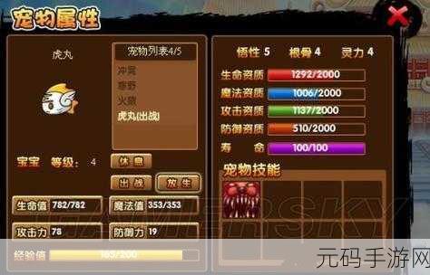造梦西游3宠物养成攻略，解锁高效提升技能等级秘籍