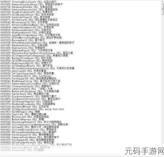上古卷轴5天际装备代码全揭秘,打造你的专属传奇