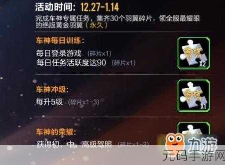 QQ飞车手游，黄金羽翼碎片不足？速刷攻略助你轻松集齐