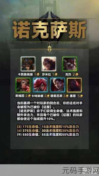 金铲铲之战S9赛季,诺克萨斯双C阵容攻略大揭秘