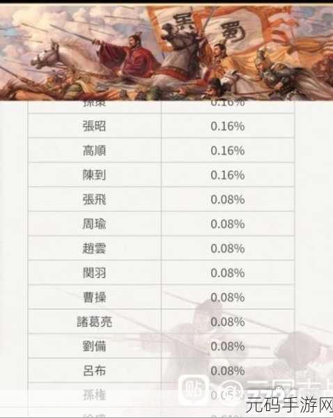三国志战略版寻访秘籍，解锁稀有武将的概率提升之道
