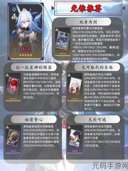 崩坏星穹铁道，镜流角色深度剖析与遗器搭配指南