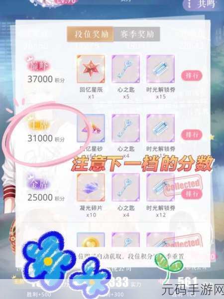 恋与制作人深度攻略，解锁20成长值的丰厚奖励