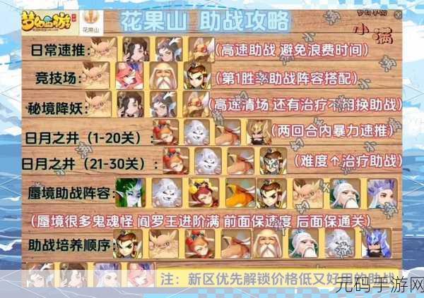 梦幻新诛仙助战攻略大揭秘，轻松提升战斗力