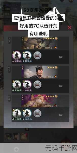 率土之滨马超开荒阵容全攻略,驰骋疆场,一骑当千
