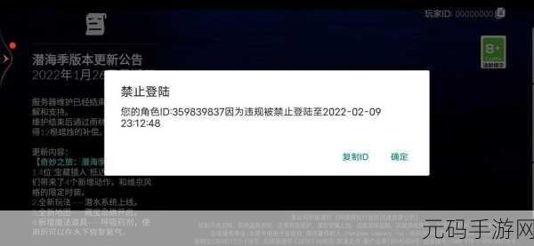 光遇封号风波,深入解析封号机制与期限