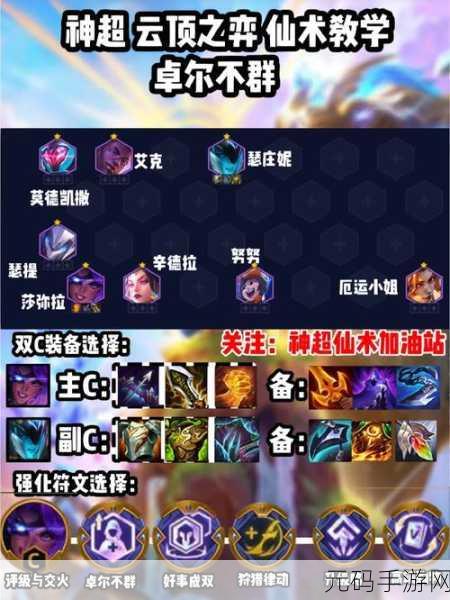 云顶之弈S8赛季，卓尔不群阵容大热，解锁你的非凡战力