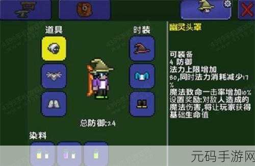 泰拉瑞亚法师终极毕业饰品搭配指南,打造无敌魔法大师