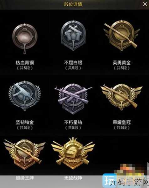 和平精英王牌段位积分全解析,助你称霸战场